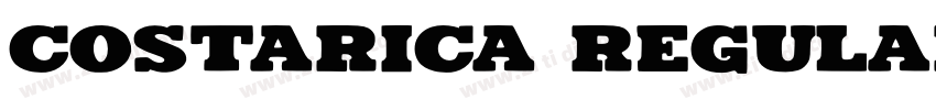Costarica Regular字体转换